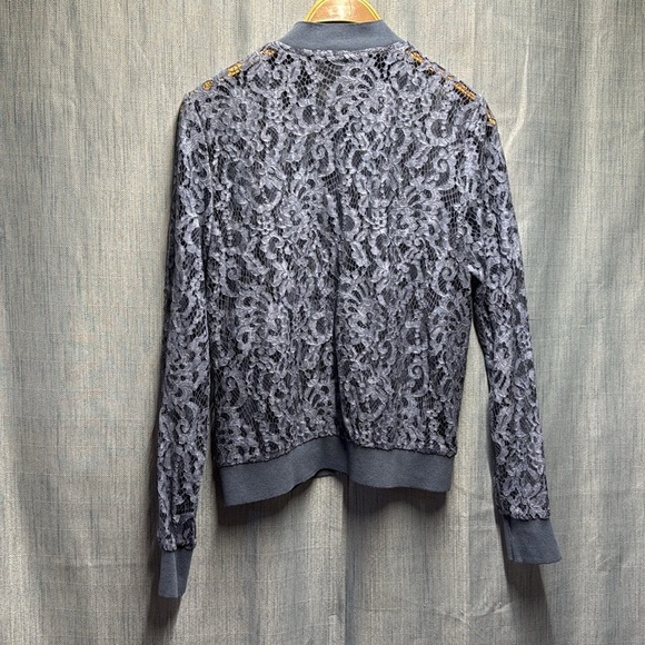 🚩 Zara Lace Women's bomber Jacket size medium - Picture 6 of 7